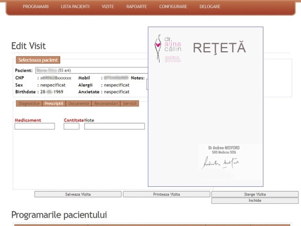 Personalizare Branding Cabinet